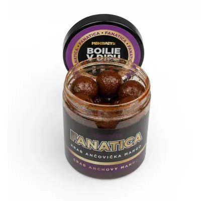 Mikbaits Boilie v dipu Fanatica Krab Ančovička Mango 250ml