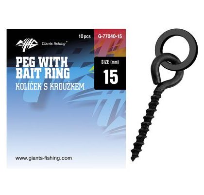 Giants Fishing Kolíček s očkem Pegs with Bait Rings 10ks