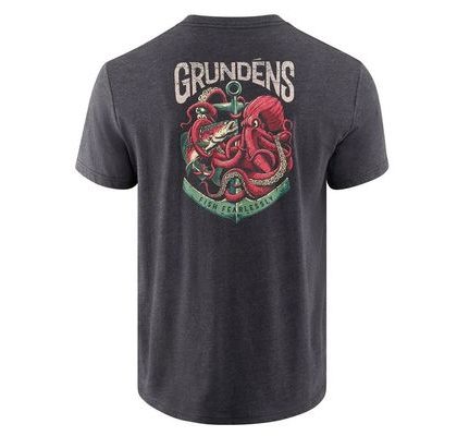 Grundéns Triko Octo-Trout SS T-Shirt Heather Charcoal