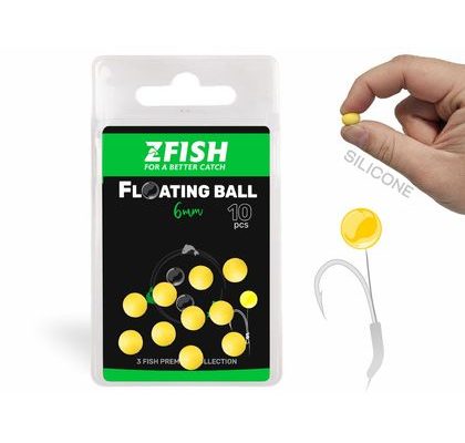Zfish Plovoucí silikonová kulička 10ks