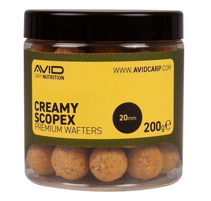 Avid Boilies Premium Wafters Creamy Scopex 20mm 200g