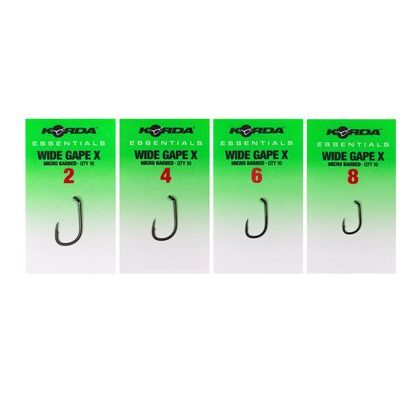 Korda Háčky Essentials Wide Gape X 10ks