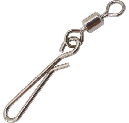 Black Cat Obratlík s karabínkou uni clip black 5ks