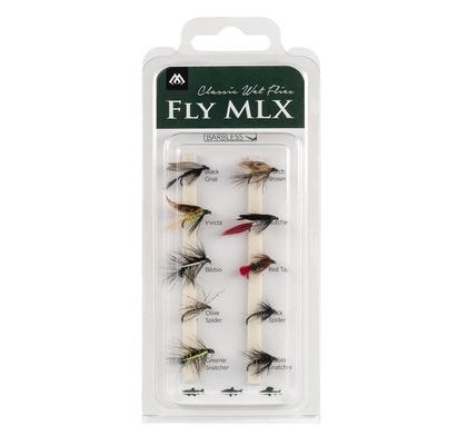 Mikado Sada mokrých muchičiek Wet Flies Barbless 10ks