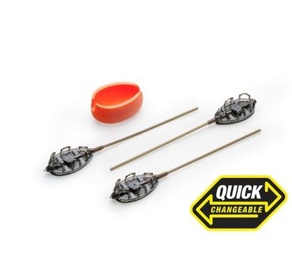 Mivardi Krmítka Method Feeder set QMR Flat L (30g + 40g + 50g + forma)