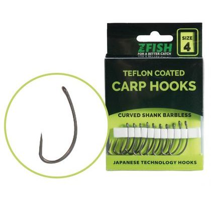 Zfish Teflonové Háčky Curved Shank BL
