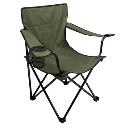 Mikado Křeslo skládací s područkami zelené