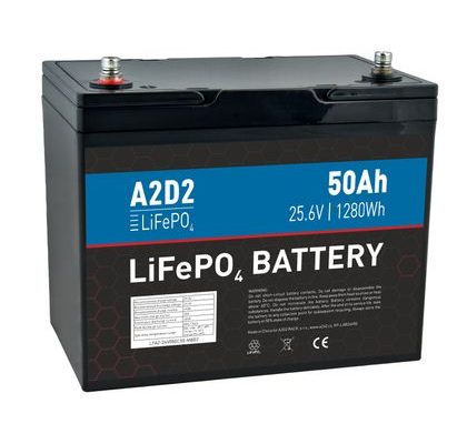 A2D2 Batéria LiFePO4 25,6V 50Ah M8
