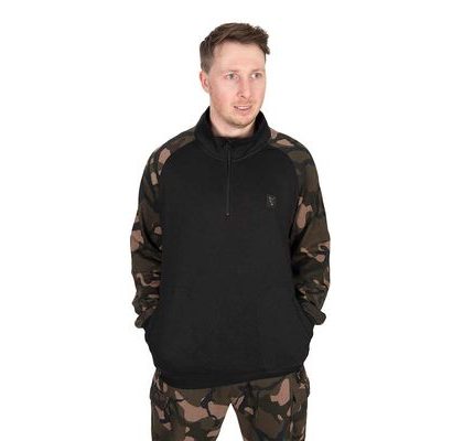 Fox Mikina LW Black/Camo QTR ZIP