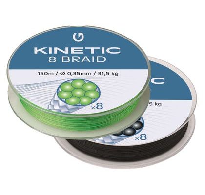 Kinetic Šnúra 8 Braid Fluo Green 150m
