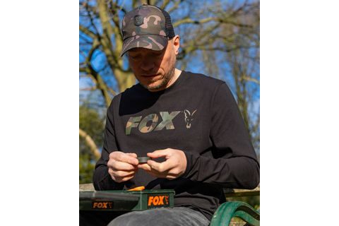 Fox Triko Long Sleeve Black/Camo T-Shirt