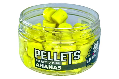 LK Baits Pelety v dipu Ananas 60g