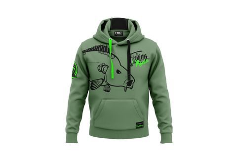 Hotspot Design Mikina Fishing Mania zelená