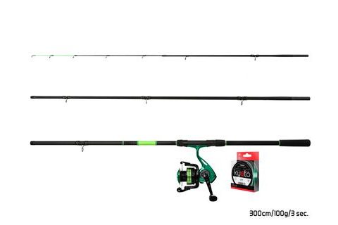 Delphin Feederový set GreenFeed 360cm 100g + 4T + 0,261mm