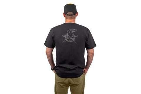 Black Cat Triko Logo Black T-Shirt