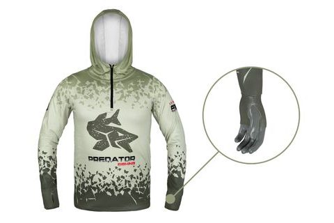 Delphin Tričko s kapucí UV Armor 50+ Predator