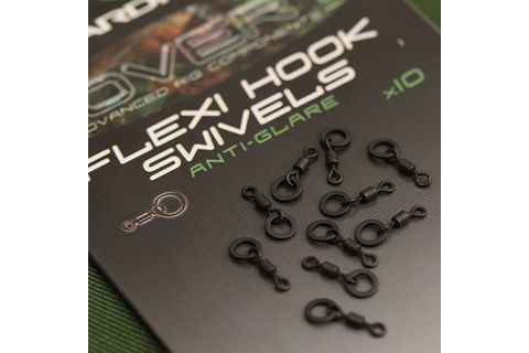 Gardner Obratlíky Covert Flexi Hook Swivels vel.20 10ks