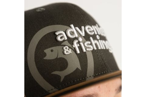 Adventer & fishing Kšiltovka Khaki s rovným kšiltem