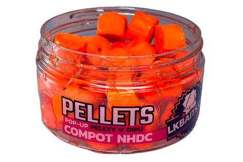 LK Baits Pelety v dipu Compot NHDC 60g