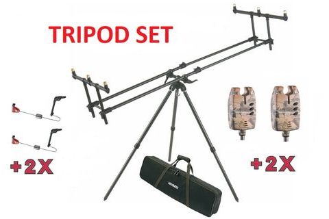 Mivardi Stojan Tripod Premium + ZDARMA 2 x Hlásič EASY Camo a 2 x Swing EASY