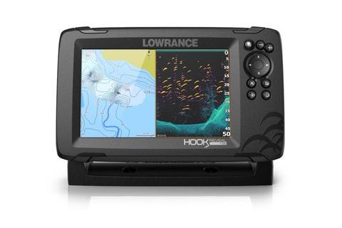 Lowrance Echolot Hook Reveal 7 se Sondou HDI 50/200khz + baterie + nabíječka ZDARMA