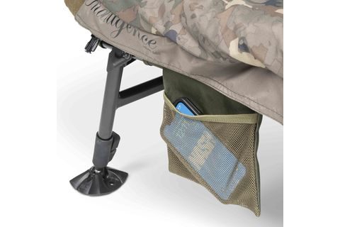 Nash Lehátko se spacákem Indulgence HD40 8 Leg Sleep System Camo Wide