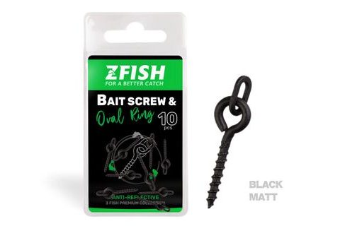 Zfish Vrtáček s Kroužkem Bait Screw & Oval Ring 10ks