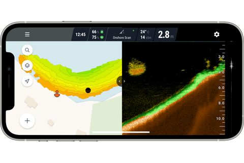 Deeper Nahazovací sonar Wifi s GPS Fishfinder Pro+ 2