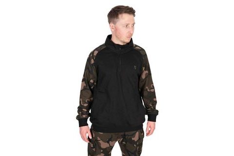 Fox Mikina LW Black/Camo QTR ZIP