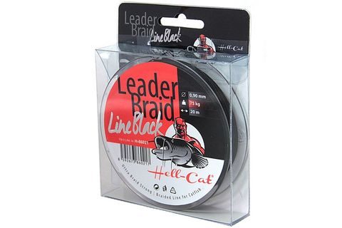 Hell-Cat Návazcová šňůra Leader Braid Line Black 20m