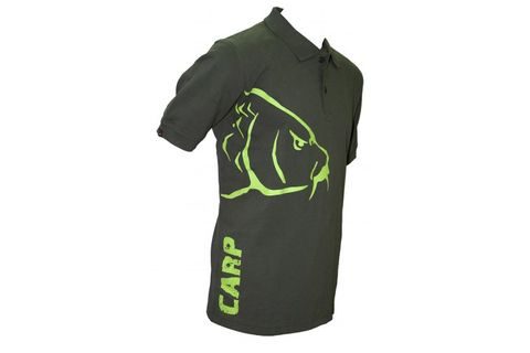 Zfish Tričko Carp Polo T-Shirt Olive Green