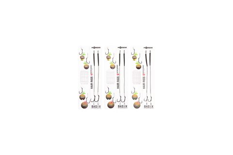 Korda Návazec Basix Hair Rigs Wide Gape 2ks