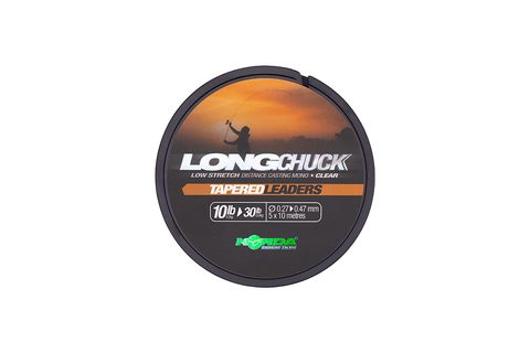 Korda Ujímaný Šokový Vlasec LongChuck Tapered Leaders 5x10m