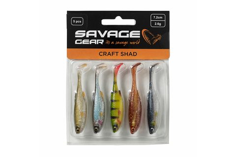 Savage Gear Gumová nástraha Craft Shad Clear Water Mix 5ks