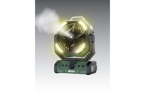 Holdcarp Větrák Rechargeable DoubleMotor WaterSpray Fan