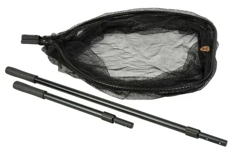 Giants fishing Podběrák Deluxe Landing Net Rubber Medium 70x60cm (2x rukojeť)