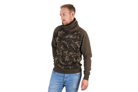 Fox Mikina Khaki/Camo High Neck