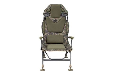 Trakker Křeslo komfortní s područkami Levelite Camo Longback Chair