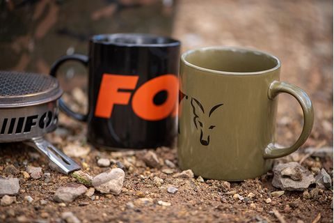 Fox Keramický hrníček s logem Green and Black Logo Ceramic Mug