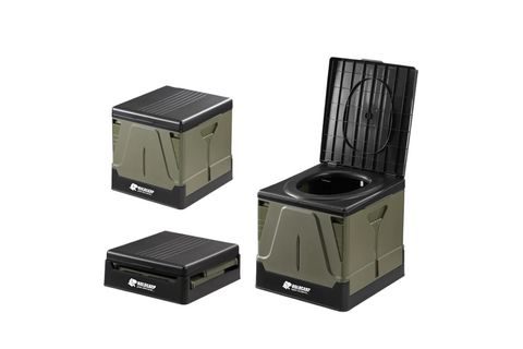 Holdcarp Set Skládací přenosná toaleta Portable Toi BIG + Toilet & Shower Tent + Toi Gabrage Kit BIG
