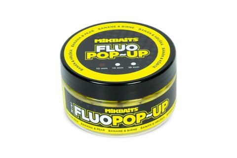 Mikbaits Plovoucí fluo boilie 14mm 150ml