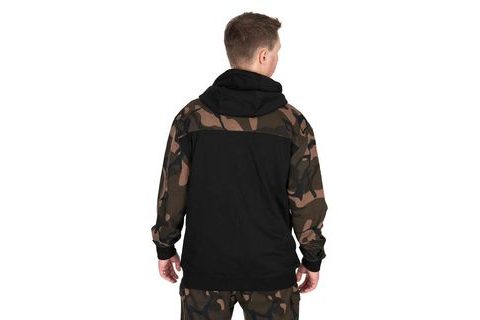 Fox Mikina LW BLack / Camo Split Zip Hoody