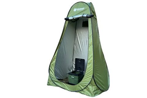 Holdcarp Set Skládací přenosná toaleta Portable Toi + Toilet & Shower Tent + Toilet Garbage Kit