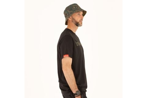 Trakker Tričko CR Logo T-shirt Black Camo