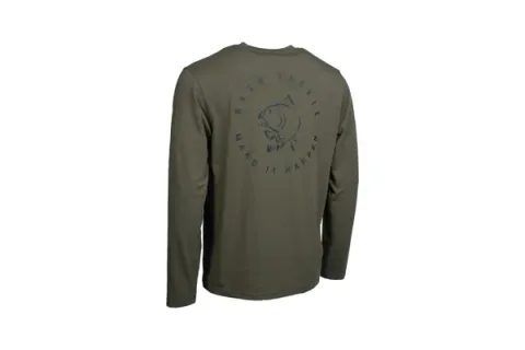 Nash Triko Make It Happen Carp Logo Long Sleeve T Shirt Green