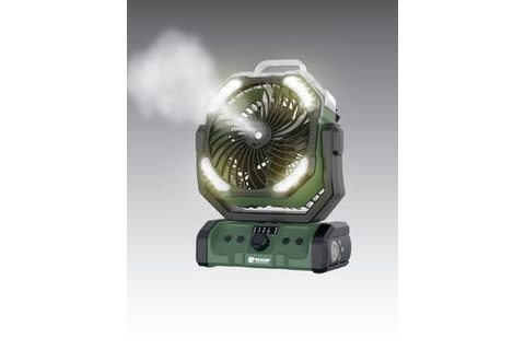 Holdcarp Větrák Rechargeable DoubleMotor WaterSpray Fan