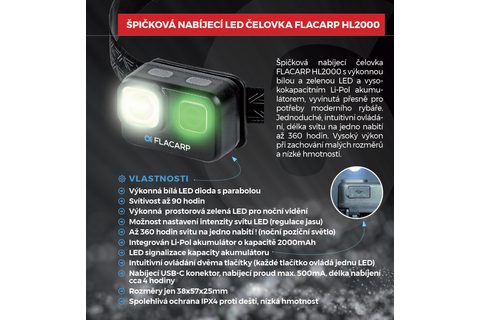 Flacarp Čelovka HL 2000