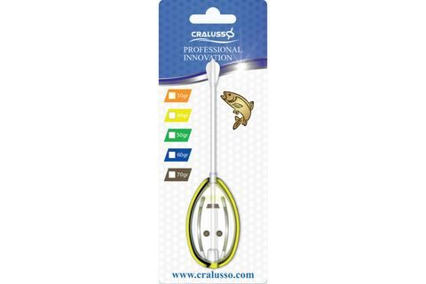 Cralusso Krmítko Big Rocket Method Basket 30g + charger Crystal 1+1