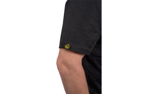 Black Cat Triko Logo Black T-Shirt