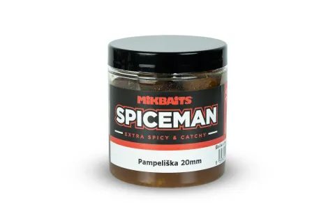 Mikbaits Boilie v dipu Spiceman 250ml